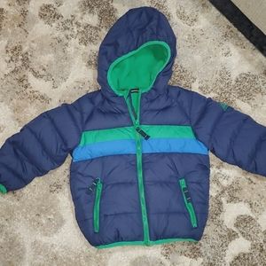 Snozu Blue and green puffer jacket size 2T